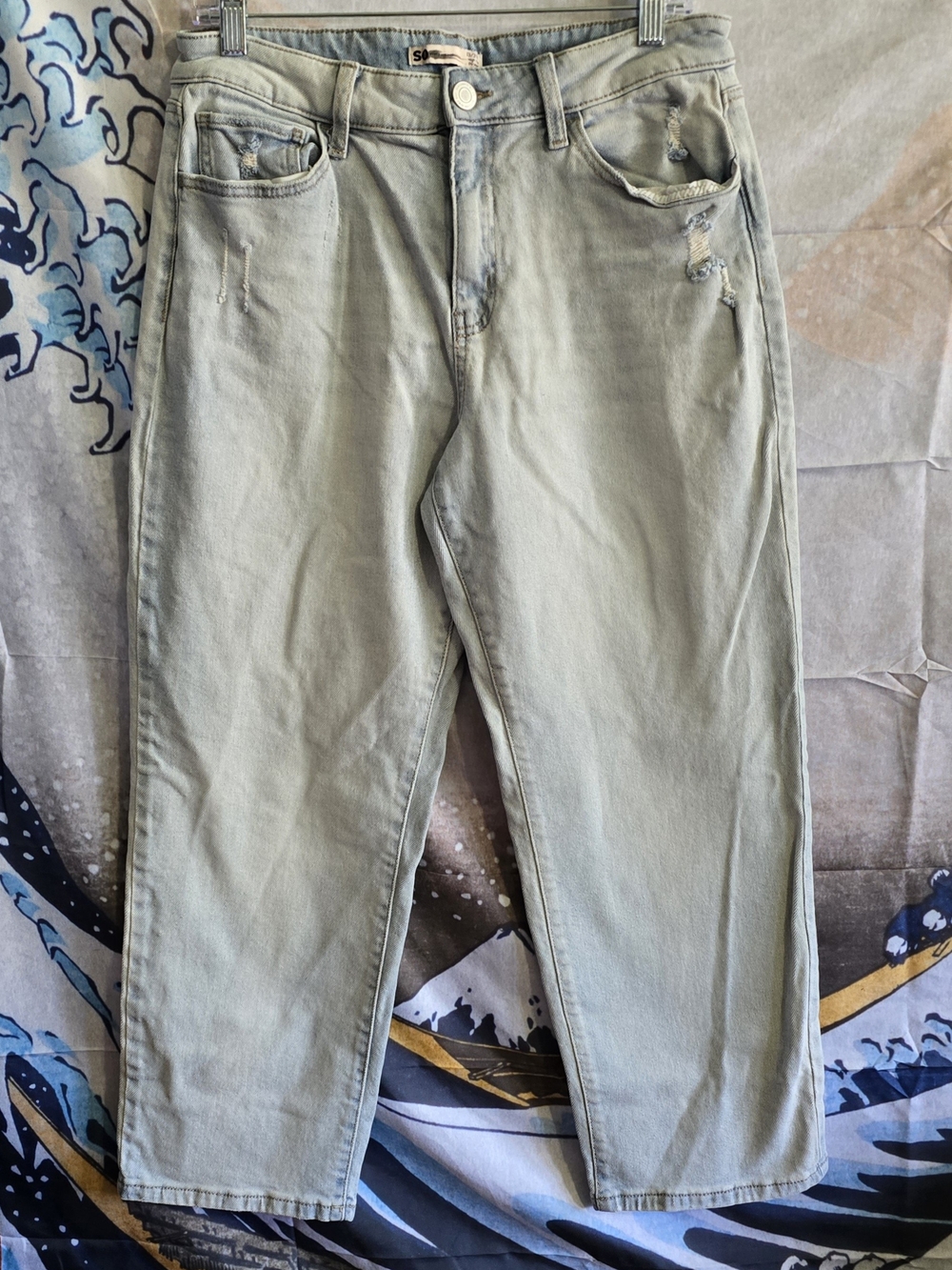 SO Light Blue High-Rise Straight Jeans